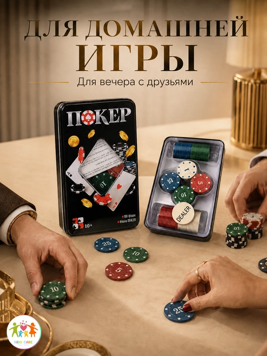 Poker to'plami, Poker - 100 ta chip