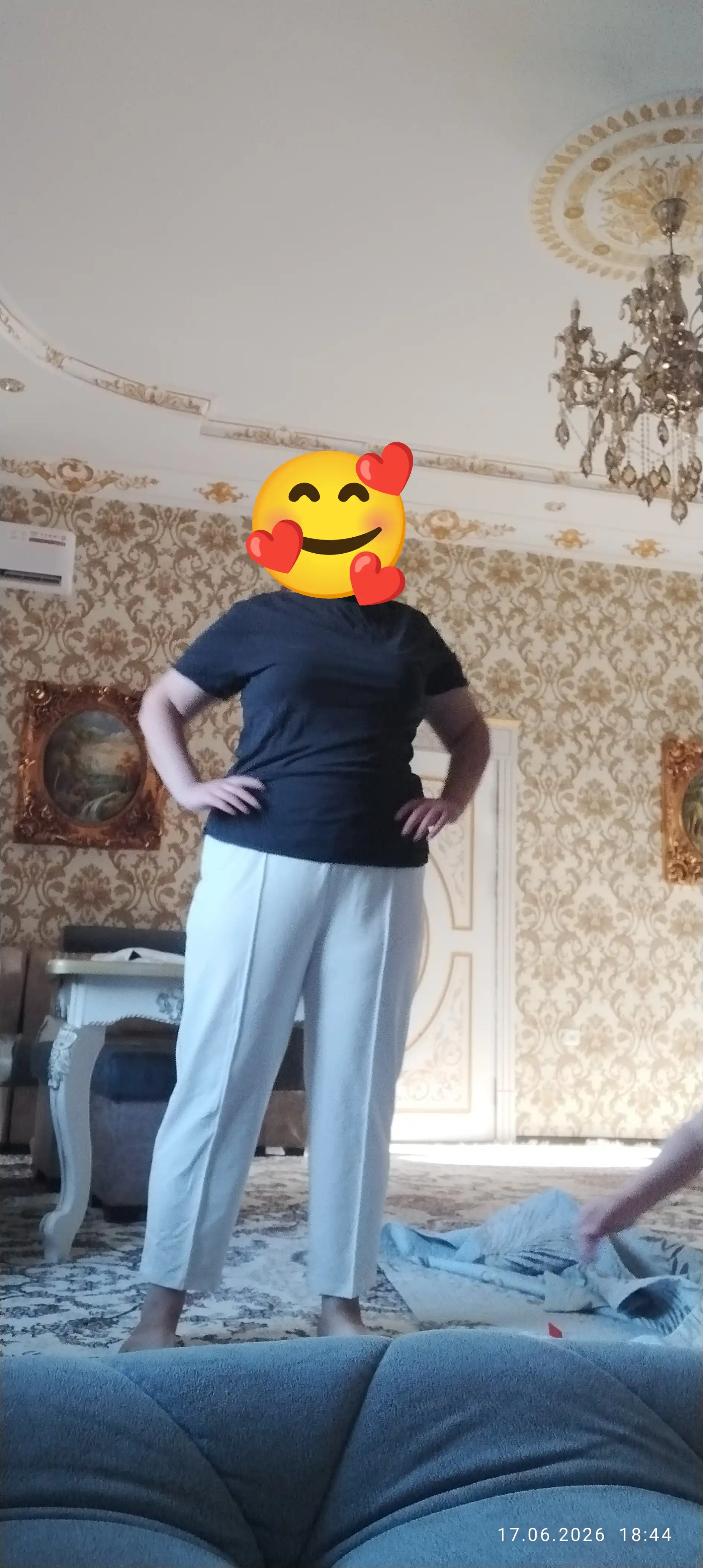 Ayollar uchun klassik qisqa banan shimlar, 7/8 uzunlik, elastik tasma bilan