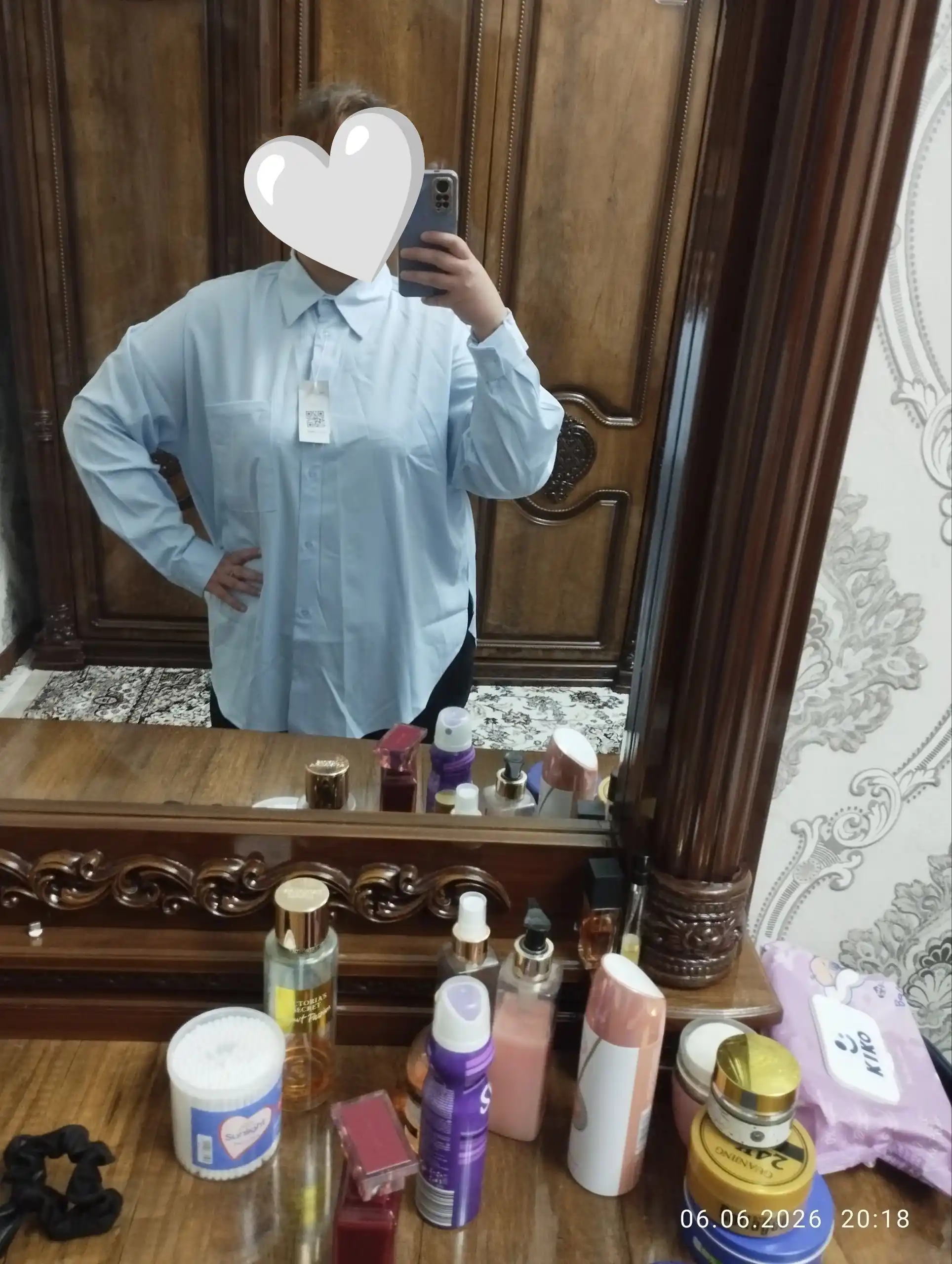 Paxtadan tikilgan oversize ayollar ko‘ylagi, yorqin, har qanday fasl va ko‘rinishga
