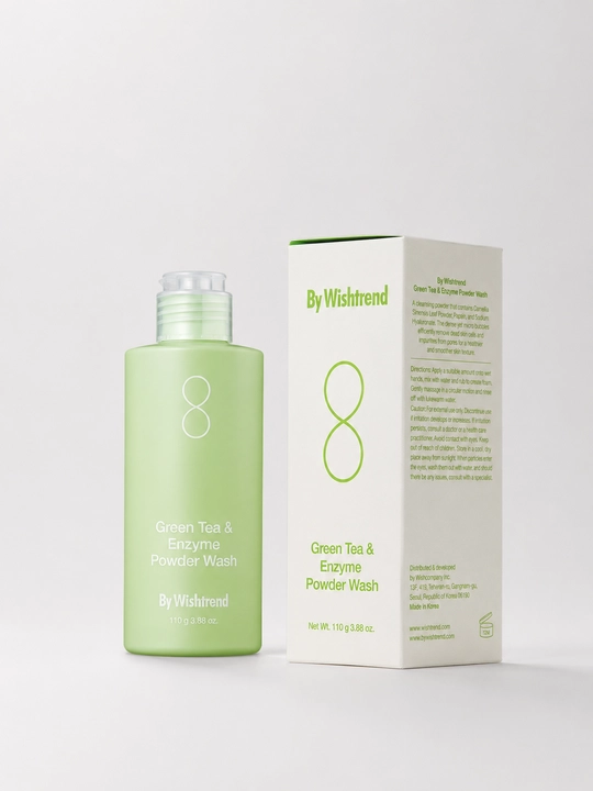 By Wishtrend Green Tea & Enzyme Powder Wash очищающая энзимная пудра для лица, 110 г