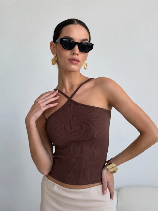Yozgi, yopishib turadigan, tasmali, chokli, 100% paxtadan tikilgan, yozgi top - 