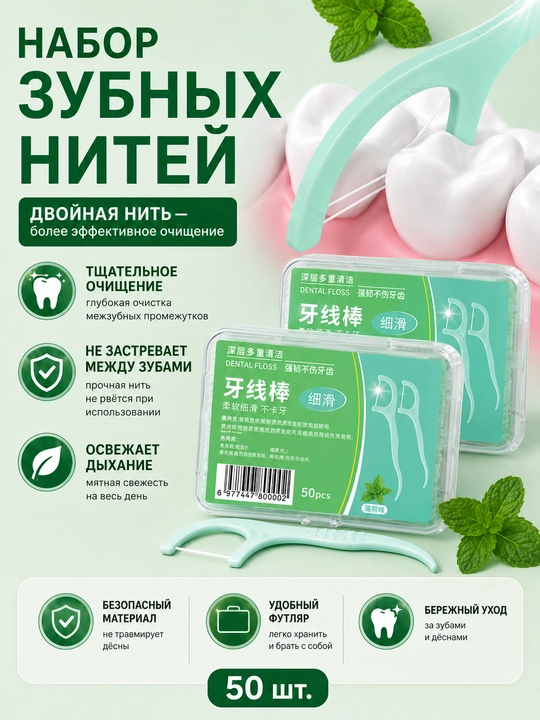 Набор зубных нитей - 