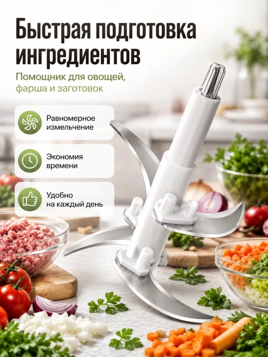 Нож для чоппера 2L , 3L универсальный нож блендера