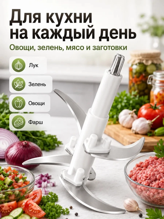 Нож для чоппера 2L , 3L универсальный нож блендера