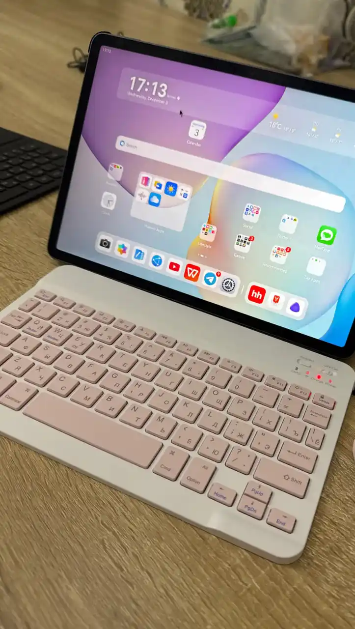 Planshet uchun simsiz Bluetooth klaviatura, ixcham va qulay, ish uchun mos, ipad uchun