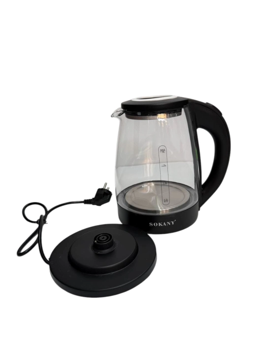SOKANY SK-09100 elektr choynak, 1,8 l, 1500 Vt, tez qaynatish, 360° asos
