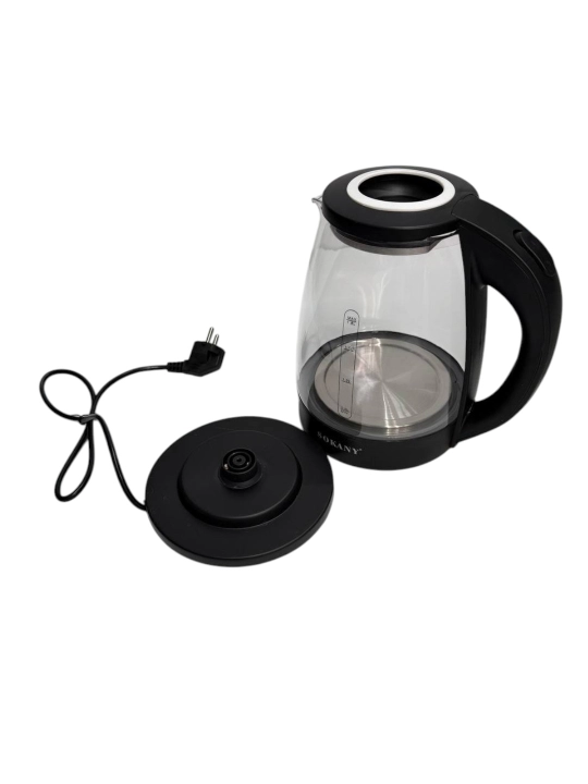SOKANY SK-09100 elektr choynak, 1,8 l, 1500 Vt, tez qaynatish, 360° asos
