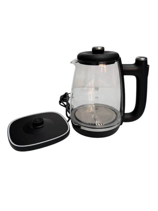 SOKANY SK-09100 elektr choynak, 1,8 l, 1500 Vt, tez qaynatish, 360° asos