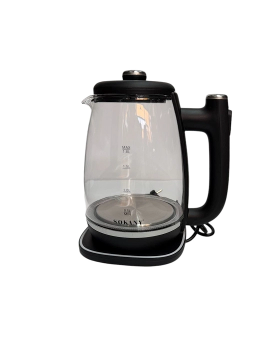 SOKANY SK-09100 elektr choynak, 1,8 l, 1500 Vt, tez qaynatish, 360° asos