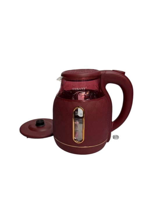 SOKANY SK-09100 elektr choynak, 1,8 l, 1500 Vt, tez qaynatish, 360° asos