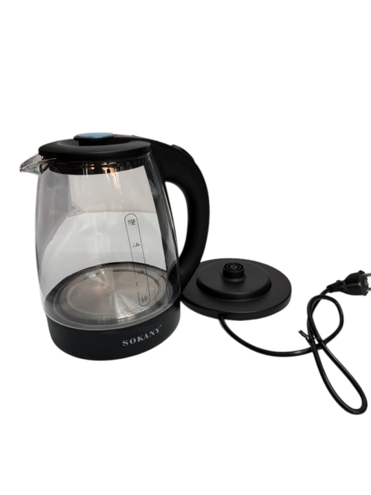 SOKANY SK-09100 elektr choynak, 1,8 l, 1500 Vt, tez qaynatish, 360° asos