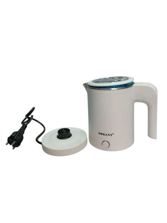 SOKANY SK-09100 elektr choynak, 1,8 l, 1500 Vt, tez qaynatish, 360° asos