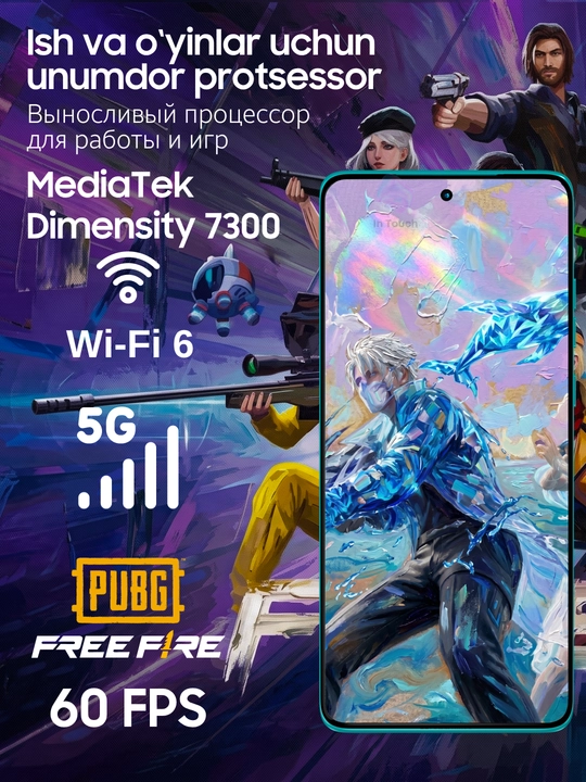 Смартфон Motorola Edge 60 и Edge 60 Fusion, 8/12/256/512 GB, ударопрочные телефоны