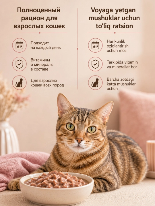 Мираторг Extra Meat влажный корм для кошек, телятина в желе, 75 г, 28 шт