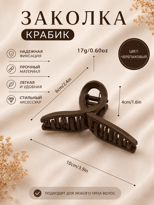 Soch uchun krabik qisqich, 10 sm, mustahkam ushlab turuvchi - 