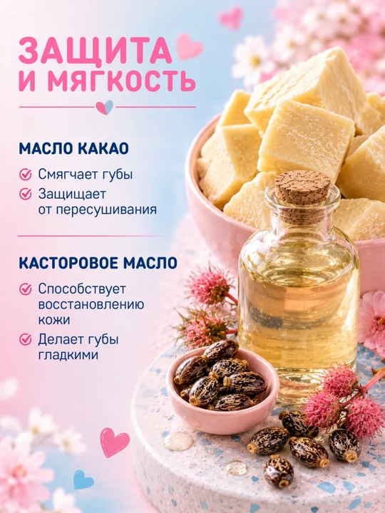 Bolalar uchun lab bo'yog'i uchun balzam Malen'kaya ledi, Belor Desing