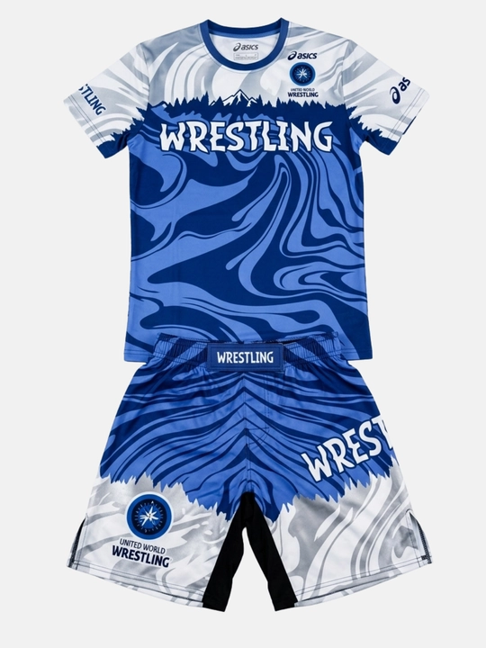 Рашгард и шорты для ММА и борьбы Wrestling, спортивный комплект для тренировок