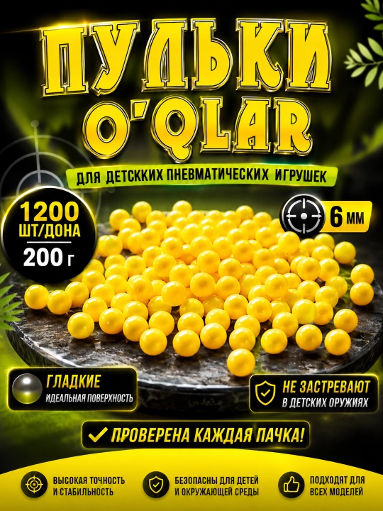 To‘pponcha uchun plastik patronlar, 6 mm