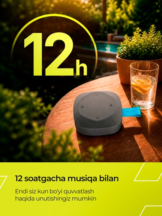 Portativ simsiz bluetooth kolonkasi Canyon Hexagon 10, TWS va IPX5 modellar uchun