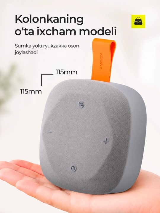 Portativ simsiz bluetooth kolonkasi Canyon Hexagon 10, TWS va IPX5 modellar uchun