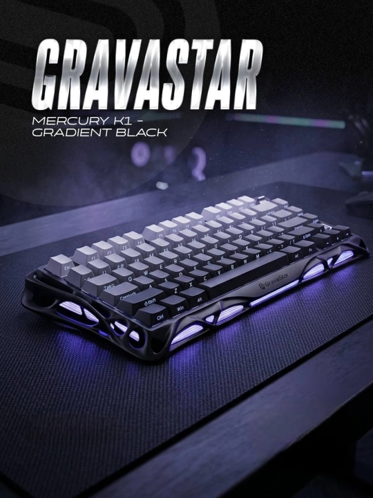 O'yin klaviaturasi GRAVASTAR Mercury K1 - Gradient Black - 