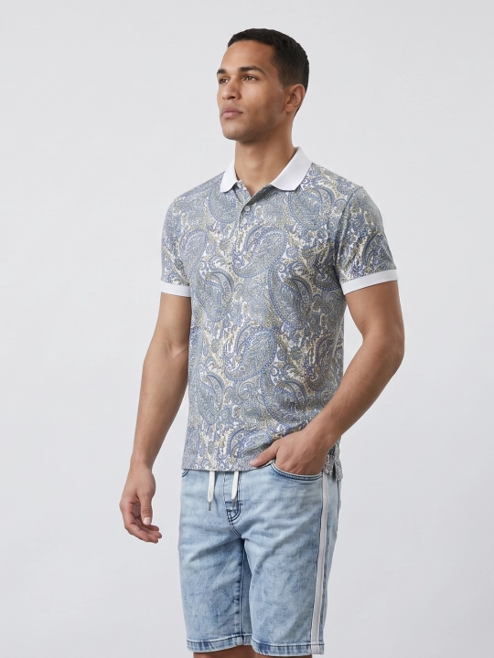 Terra pro Qisqa yengli erkaklar polosi 100% paxta SS23CA2N-17-18919