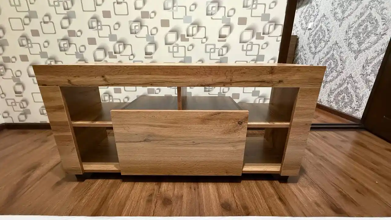 Тумба-подставка под телевизор LEETO, напольная, полностью собранная, 110*55*35 см