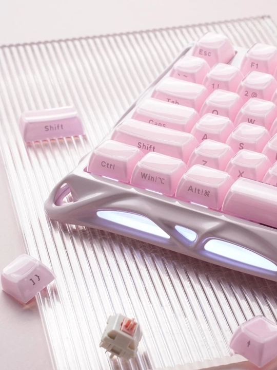 GravaStar Mercury K1 SE- Sakura Pink o'yin klaviaturasi