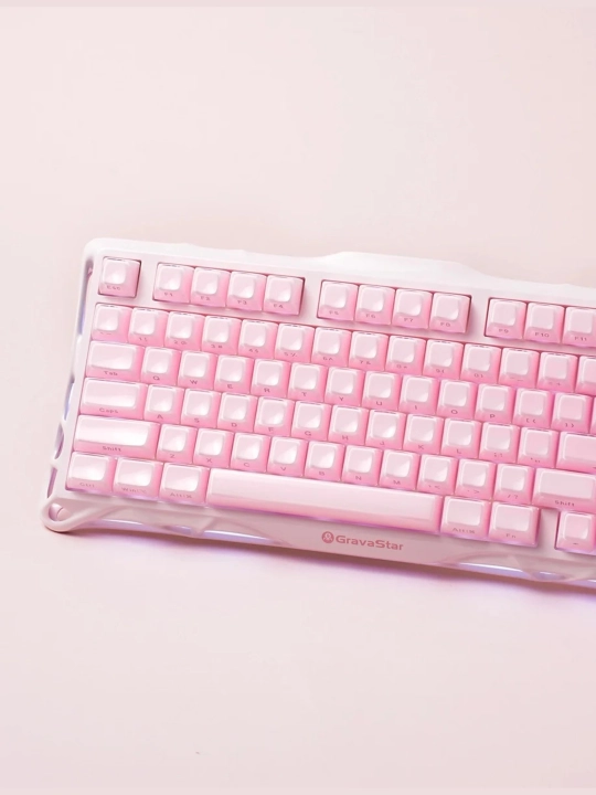 GravaStar Mercury K1 SE- Sakura Pink o'yin klaviaturasi