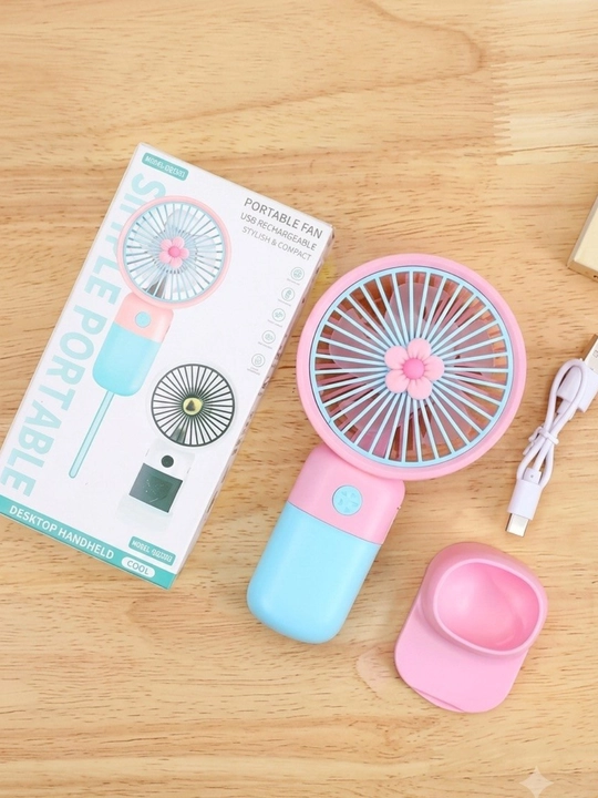 Mini-ventilyator, stol usti, qo‘l ventilyatori, ixcham, shovqinsiz - 