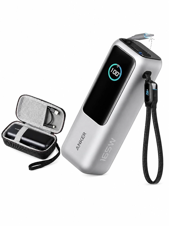 Anker Power Bank 25 000 mAh 165W – tezkor zaryadlovchi tashqi akkumulyator, USB-C telefon - 