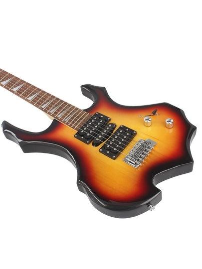 IRIN CZ0297 elektr gitara, 39 dyuym, 5W kuchaytirgich, tuner, bilan to'liq komplekt 13