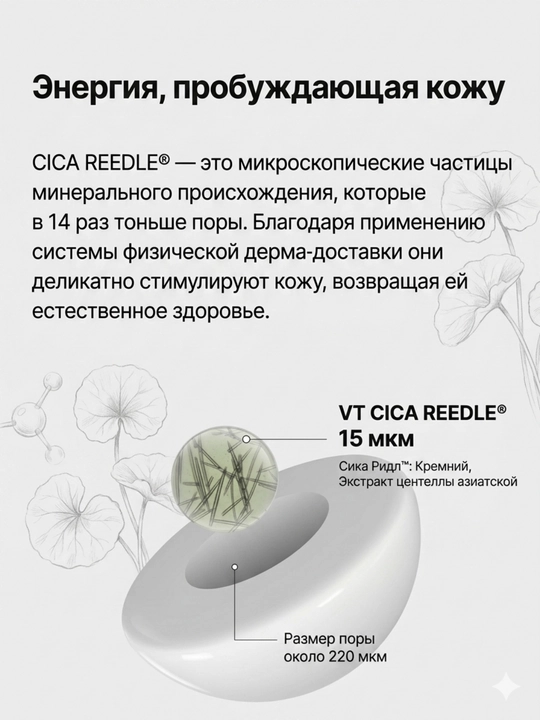 VT Reedle Shot B Clear лосьон для тела - пилинг и тонирование, состав из 2 видов по 200 мл