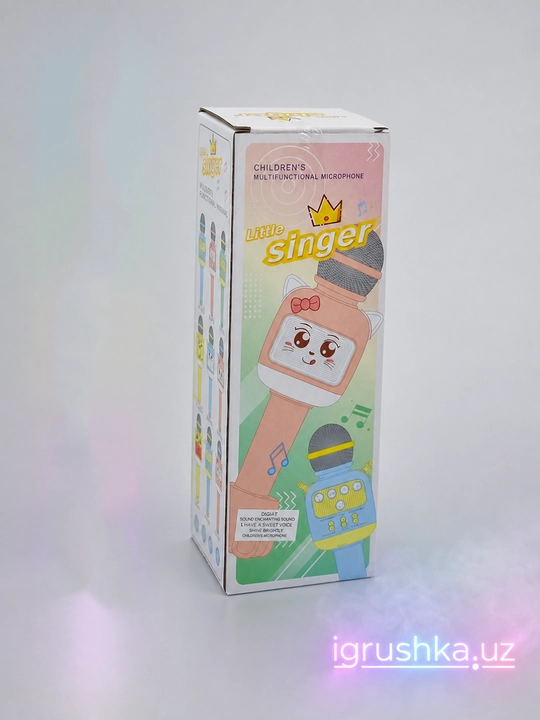 Bolalar uchun Little Singer Bluetooth va chiroqli karaoke mikrofoni