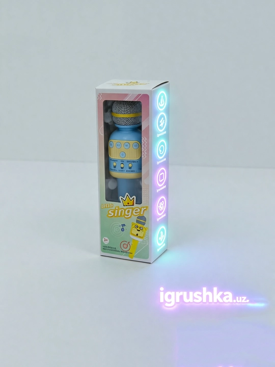Bolalar uchun Little Singer Bluetooth va chiroqli karaoke mikrofoni