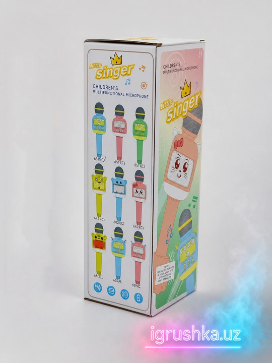 Bolalar uchun Little Singer Bluetooth va chiroqli karaoke mikrofoni