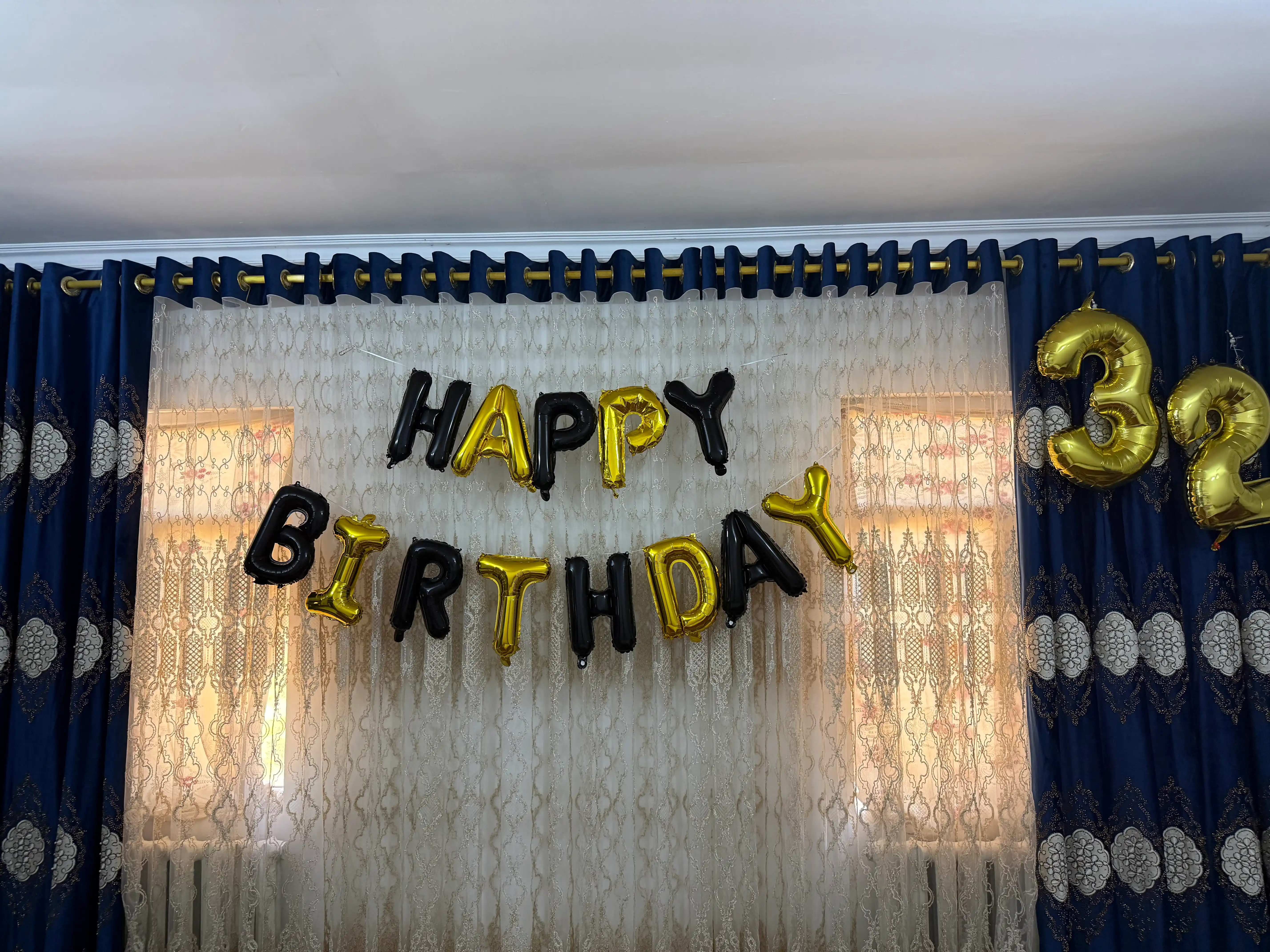 Шары с буквами «Happy Birthday» — набор для дня рождения, фольга, 40 см, 13 букв