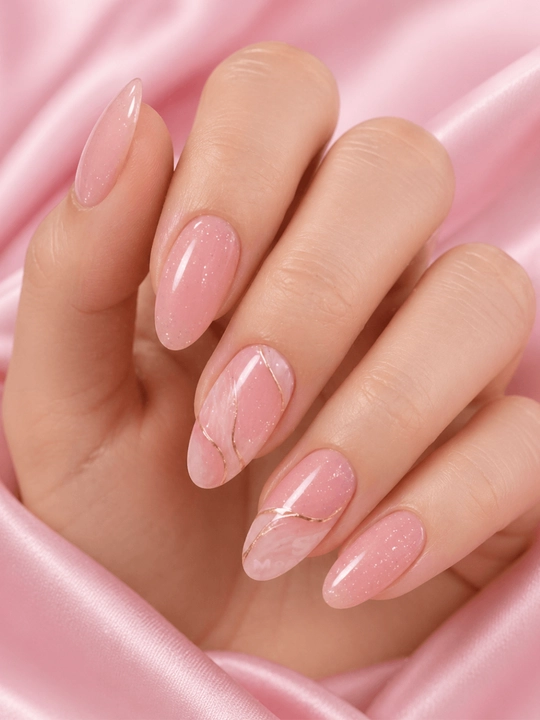 Гель №05 Shimmer, 30 мл, нежно-розовый с шиммером, для ногтей, STILIST_STORE