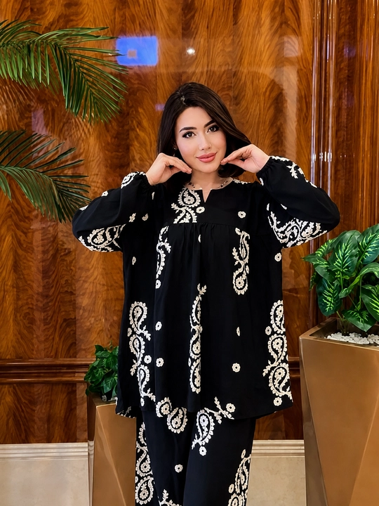 Двойка женская, поплин, летняя одежда, oversize  46-50