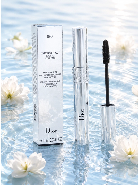 Водостойкая тушь для ресниц, ультрачерная mascara, объем и удлинение