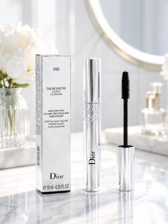 Водостойкая тушь для ресниц, ультрачерная mascara, объем и удлинение