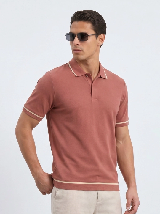 TERRA PRO Erkaklar polosi kalta yengli SS24CR2-17-20195