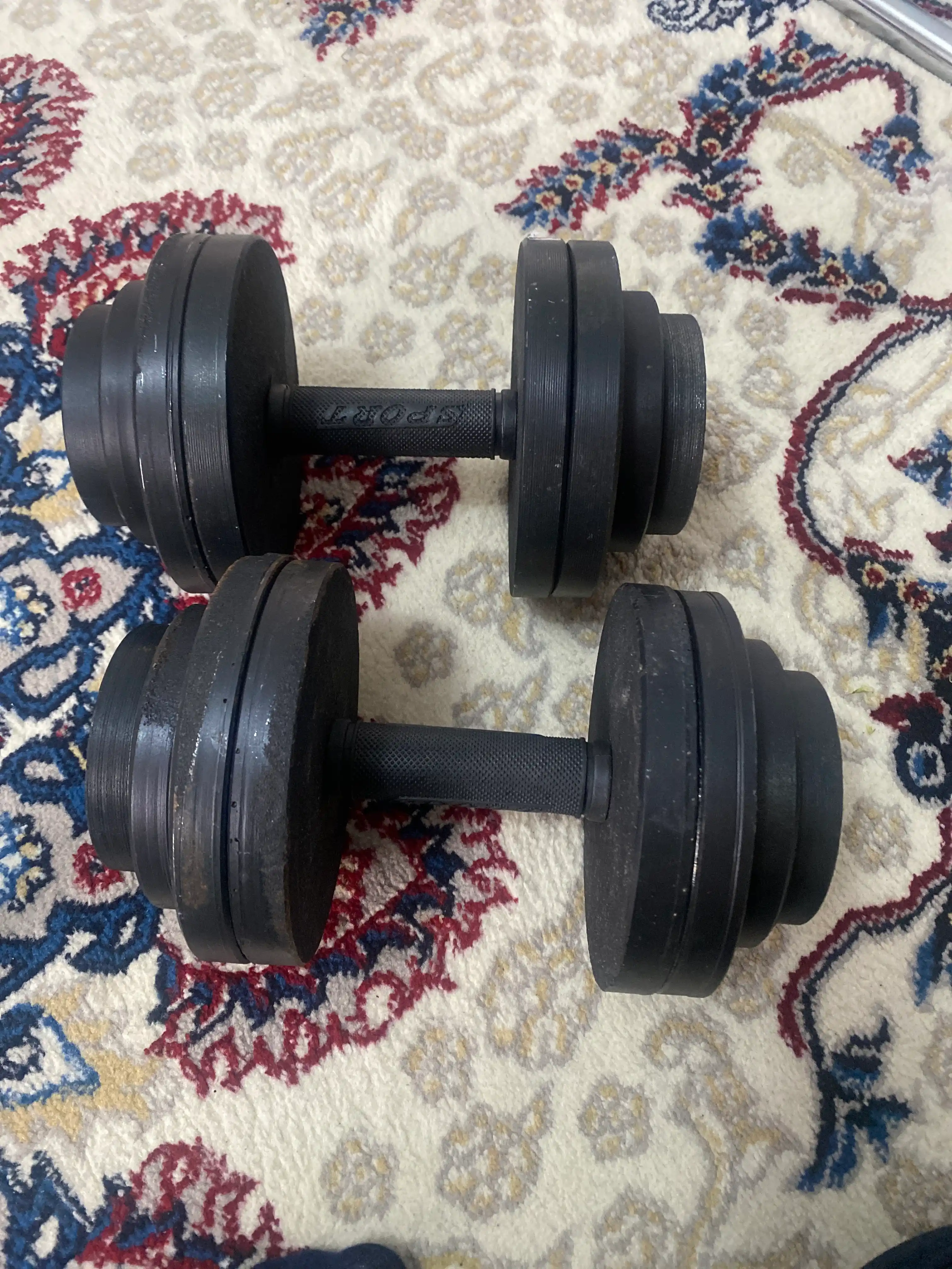 Гантель разборная для фитнеса и спорта, от 1 кг до 25 кг, 1 штука