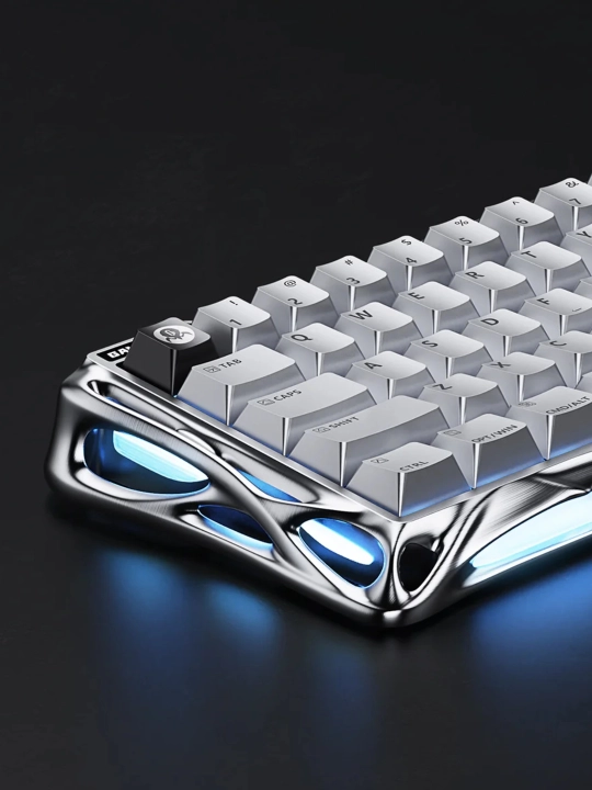 GravaStar Mercury V60 Pro - Sliver Frost o'yin klaviaturasi