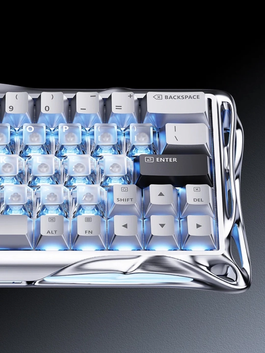 GravaStar Mercury V60 Pro - Sliver Frost o'yin klaviaturasi