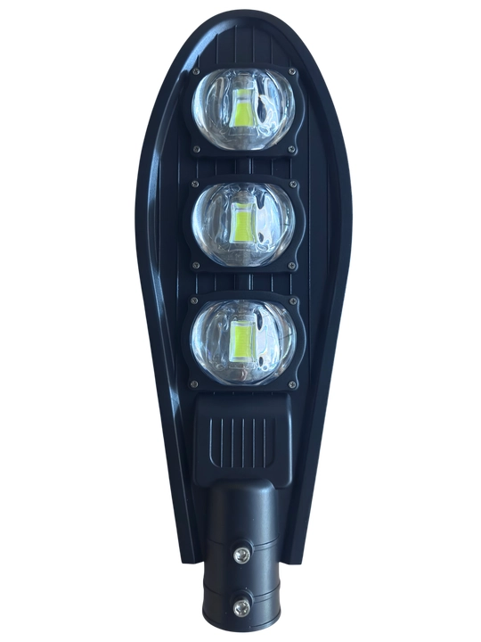 LED ko‘cha proyektori, uch linzali, 150W, IP65, tashqi yoritish uchun