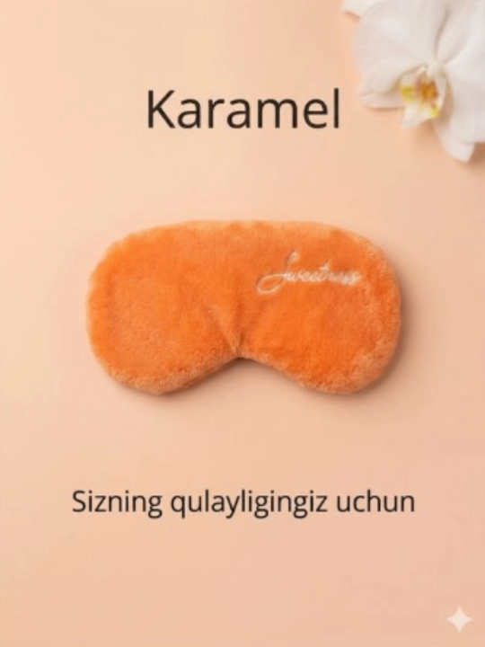 Uyqu uchun niqob, dam olish uchun ko‘z bog‘lami