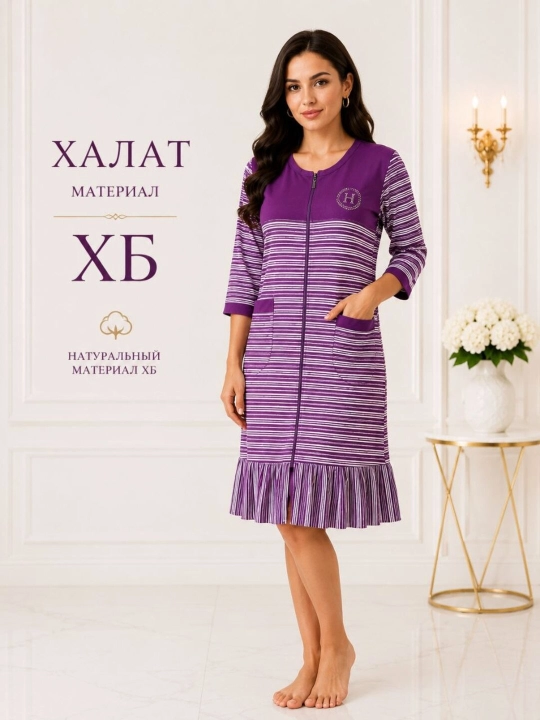Ayollar XB halati – qulay, zamonaviy va nafis uy kiyimi | 48–54 razmer - 