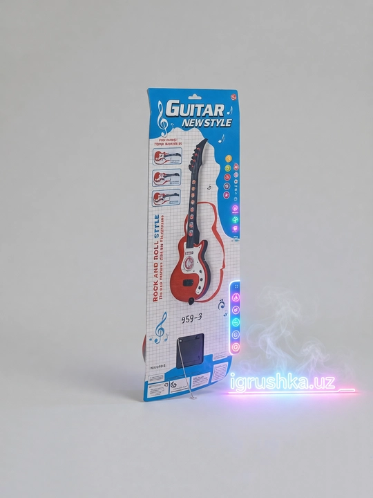 Bolalar uchun elektrogitarra Rock and Roll Style musiqa va chiroq bilan, NO.959-3