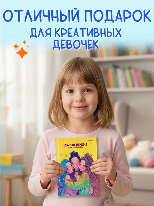 Личный дневник для девочек А5 с твердой обложкой 64 листа Prof-Press